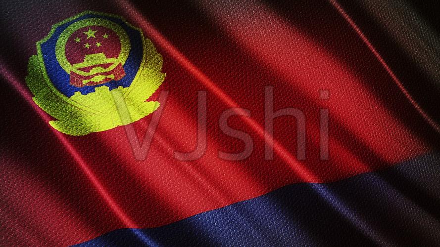 中国人民警察警旗_1920x1080_高清视频素材下载(编号:4925852)_舞台