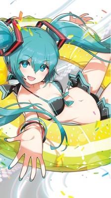 泳装初音酱,卡哇伊