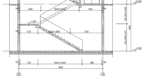 用土建算量软件计算下面图片中楼梯和扶手的量