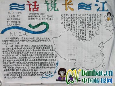 长江三峡手抄报