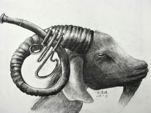 豌豆树创意素描作品集