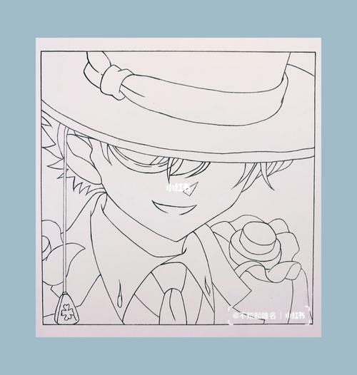 怪盗基德手绘_手绘_怪盗基德_文化_绘画