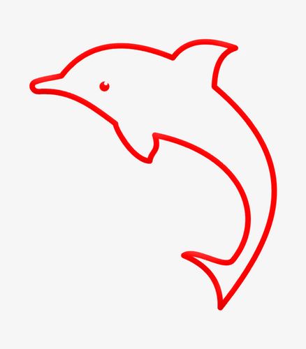 关键词 : 简笔,线条,手绘图,海豚,海生动物,可爱的,简图
