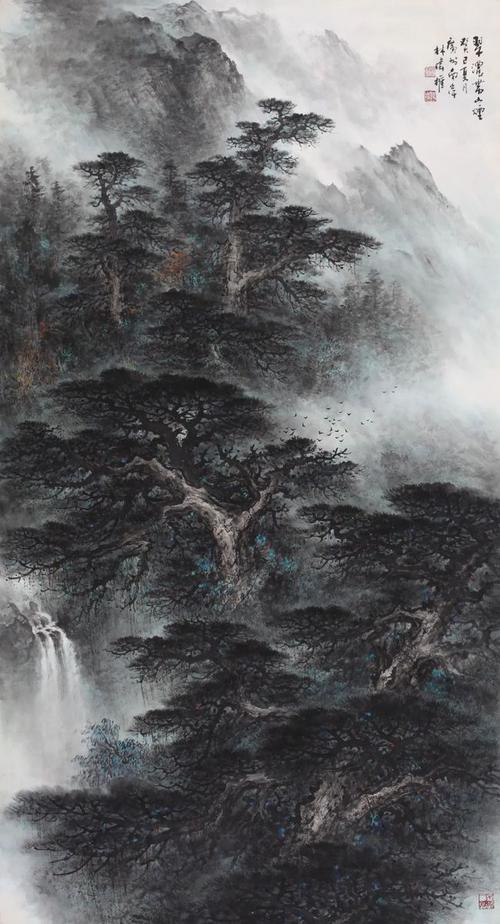 臻品推荐林伟权山水画