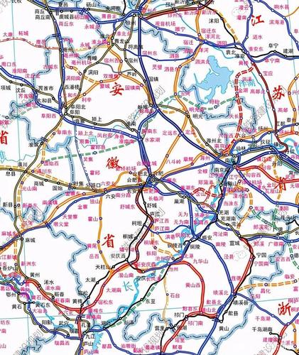 2020安徽最新版高铁规划图:新增十余条线路