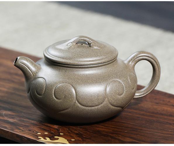 名家方艳玲青段泥如意仿古壶紫砂茶壶茶具紫砂壶全手工附证书礼盒