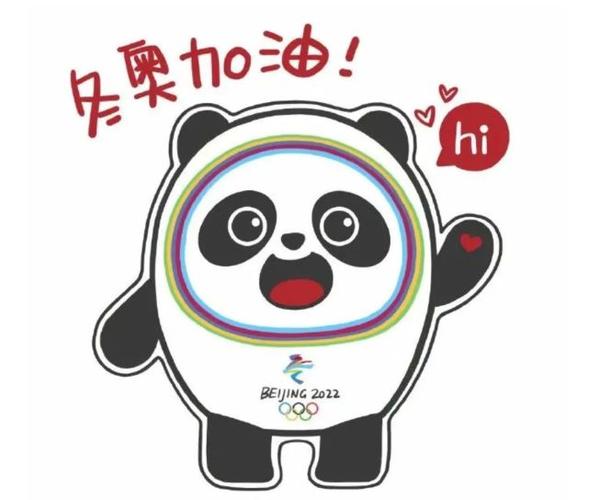 冰墩墩简笔画,为冬奥会加油!