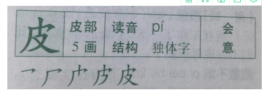 皮是什么偏旁