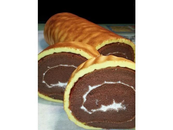 巧克力虎皮蛋糕卷