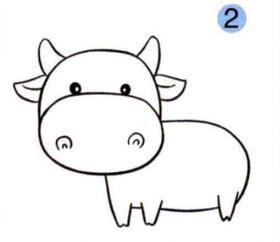 牛的儿童画画法