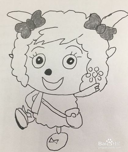 美羊羊怎么画  折纸人