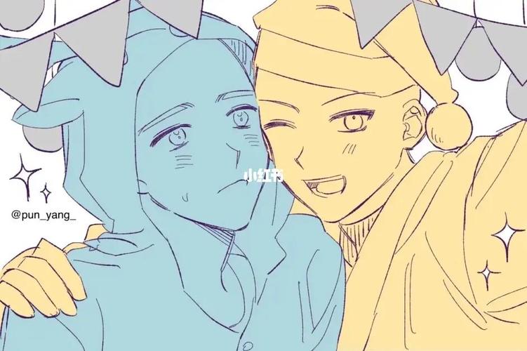 【绘画素材】圣诞节的变装游戏「双人线稿」_绘画_圣诞节去哪玩_变装