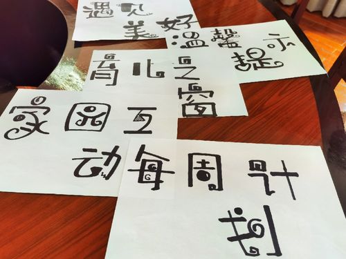 内容      张晓静老师结合自己的经验方式给大家进行了童体字的示范