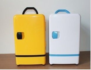 7升7l车载冰箱【可加热-送冰袋】家用小冰箱迷你冰箱黄白