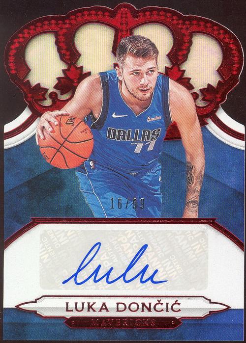 【d】2018-19 panini crown royale 皇冠 新秀 签字 独行侠 东契奇