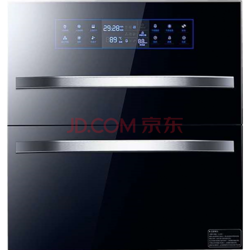 日本樱花嵌入式家用消毒柜三层大容量高温消毒碗柜镶嵌120l 12键两层