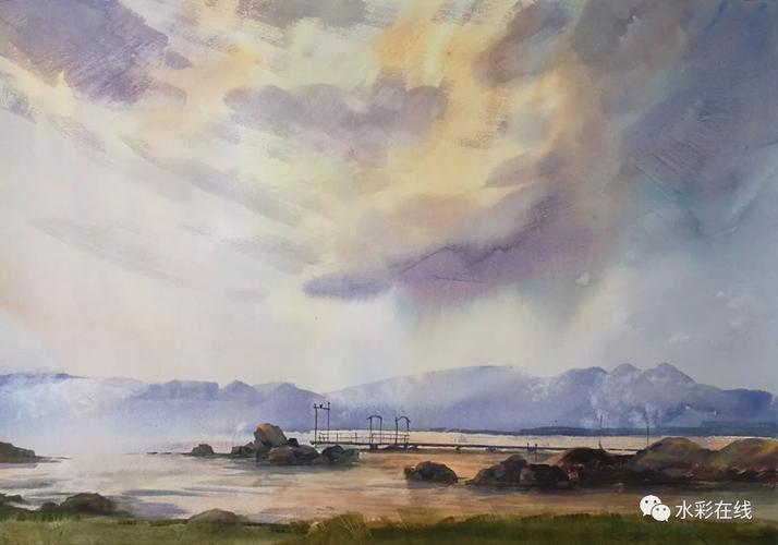 甘远龙水彩艺术 一一著名画家黄铁山为甘远龙水彩画