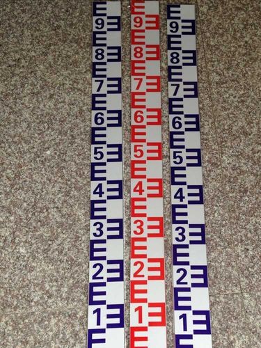 304不锈钢贴膜反光材料水位标尺100x8cm标尺 水位尺 水库测量水位