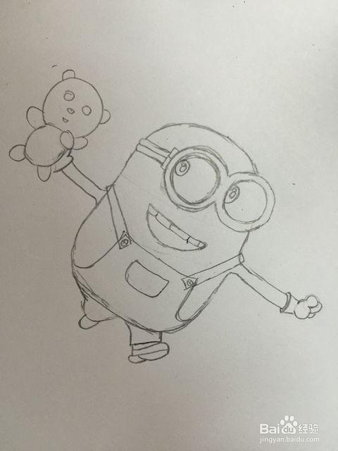 小黄人素描画图片大全素描画简单好看易画小黄人简