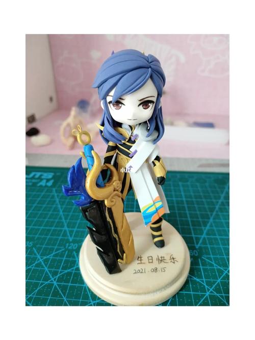 客定完工王者荣耀李信q版完工啦#ob11娃头 #超轻粘土