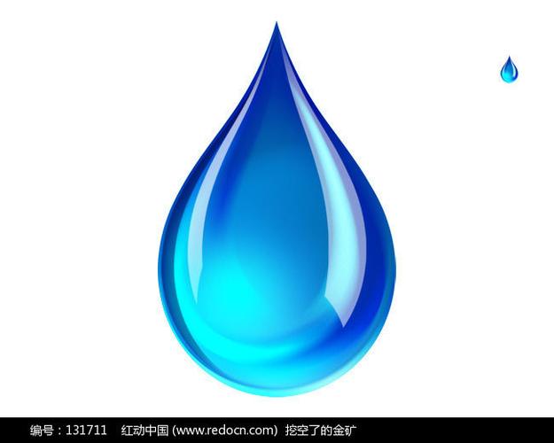 蓝色小水滴 [psd]
