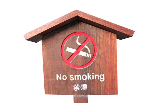 文字,禁止吸烟,木质,标识,白色背景