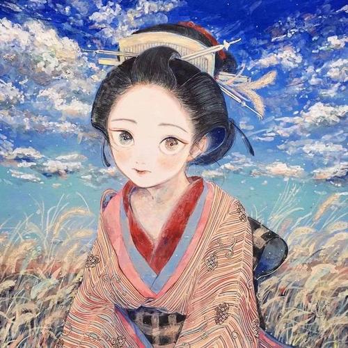 和风感满满的插画,日本传统画与浮世绘风格~-动漫频道