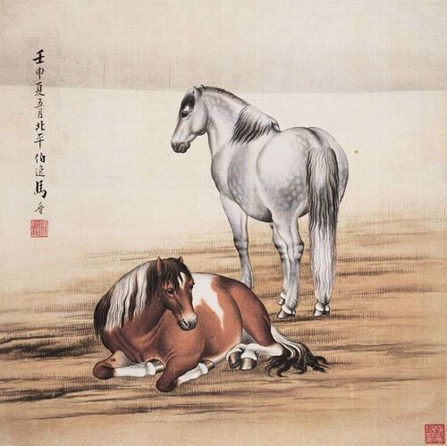 现代画马名家马晋作品欣赏【马篇】(第一集)