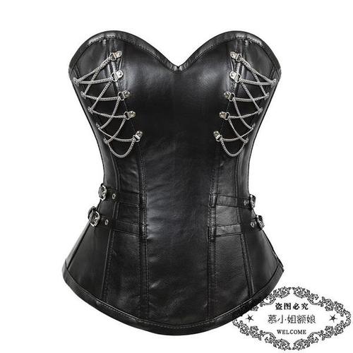 corset 新款欧美朋克风宫廷塑身衣外穿束身衣收腹塑身上衣女
