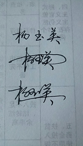 展开全部 [杨玉英]几个字 硬笔连笔和艺术签名原创写法.