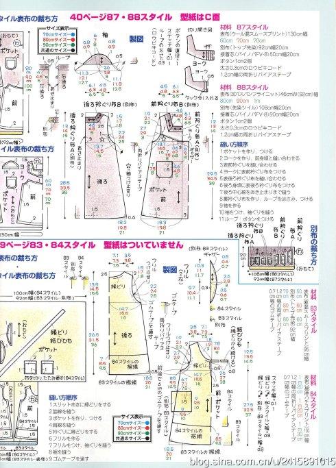 [转载]日本童装裁剪06年秋冬号(清晰大图)