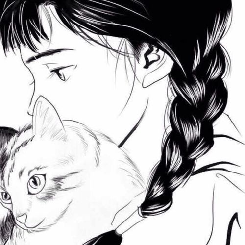 油画 色彩 水彩 手绘 绘画 素描 动漫 可爱 素色 cg 古风 萝莉 黑白