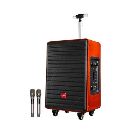 万利达小飞天音响三分频声卡音响一体机户外k歌蓝牙拉杆直播音箱