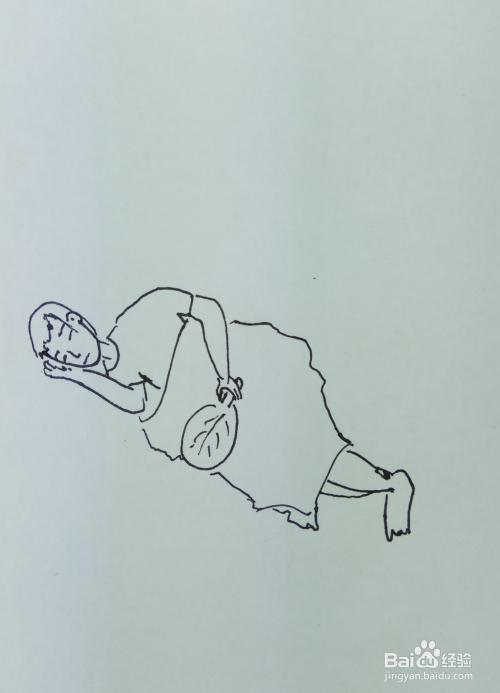 怎样画简笔画"夏日午休的人"?