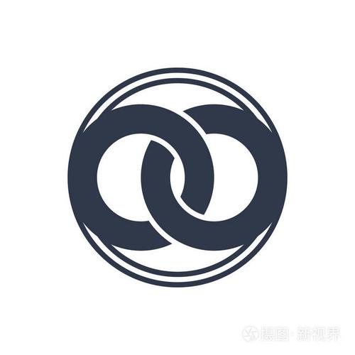 联合两个抽象环,创建无限标志模板的符号.给婚姻中介和商业公司.