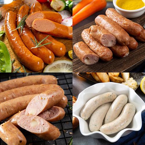 烤肠纯肉肉肠商用knacker克娜克德国香肠套餐无淀粉热狗肠德式