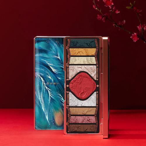 花西子百鸟朝凤浮雕彩妆盘/雕花眼影高光腮红多功能盘