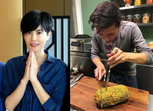 王菲全家近照, 与谢霆锋在北京筑爱巢, 前夫面容憔悴病重住院