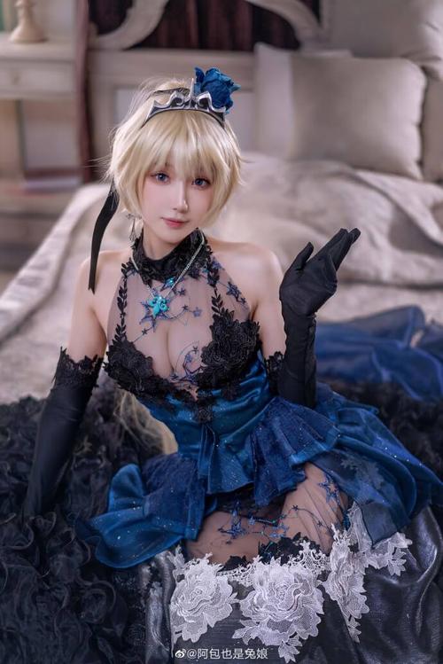 【cos正片】fgo贞德婚纱礼服cos cn阿包也是兔娘