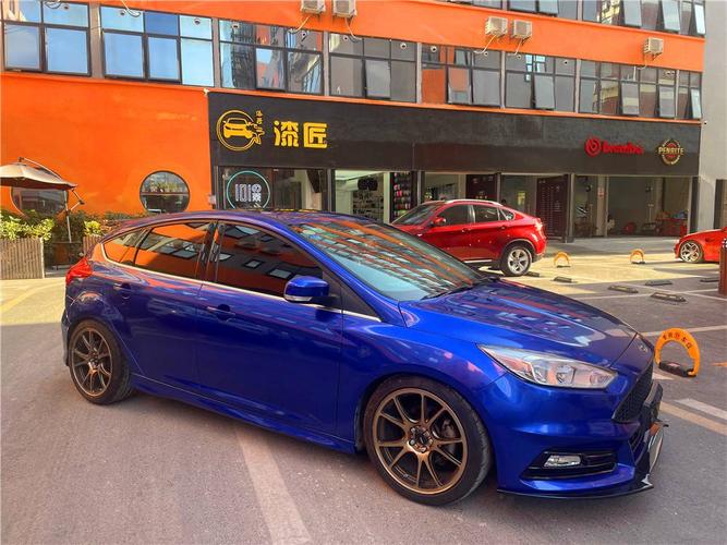 福特福克斯贴膜改色|ax波尔蒂芒蓝