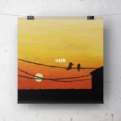 油画棒|夕阳95_油画棒_夕阳_临摹_文化_绘画