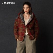 达衣岩羽绒服格子