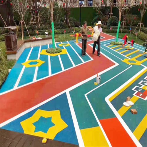 13mmepdm彩色地面 彩色epdm地面 小区塑胶地坪