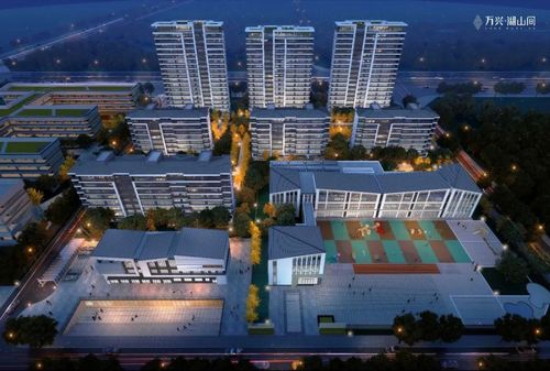 万兴湖山间效果图