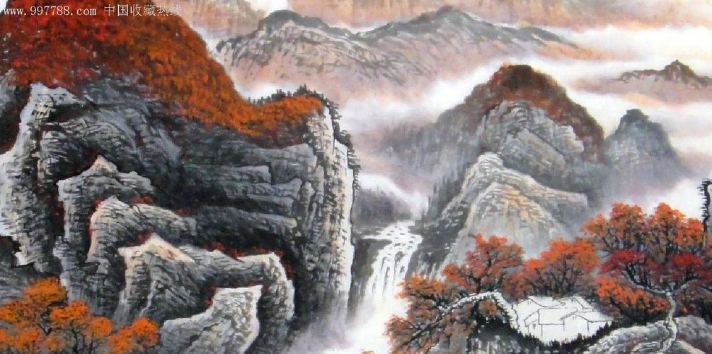 【王永明】小6尺山水画178厘米×68厘米可以题字落款