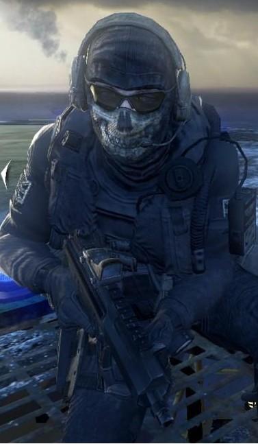 求个使命召唤6幽灵脸部的高清照,我要当qq头像