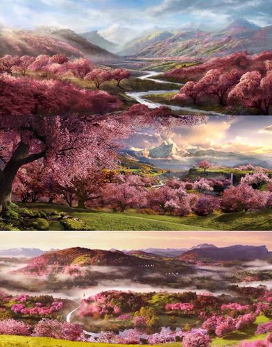 电影三生三世十里桃花场景概念图视频截图(图中草拟人物非片中造型)该