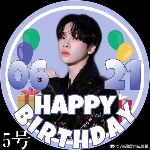 大家来看看周震南生日应援头像 私心觉得2号最好看