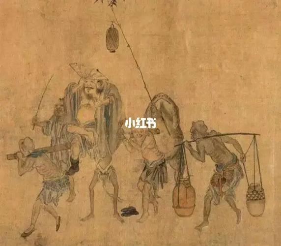 中国古代绘画中的小鬼(国画)_绘画_国画_鬼_文化_绘画