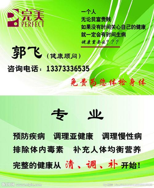 健康顾问名片源文件